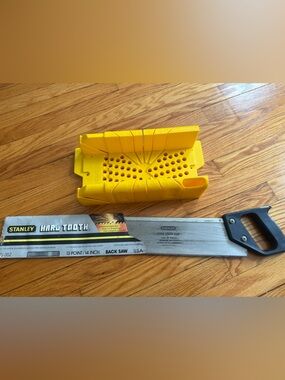 Stanley Hard Tooth Back Saw and Angler -Circa 1988